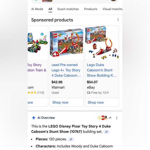 LEGO Toy Story 4 Duke cabooms Stunt Show & carnival thrill coaster- 2 sets new! - Picture 8 of 8